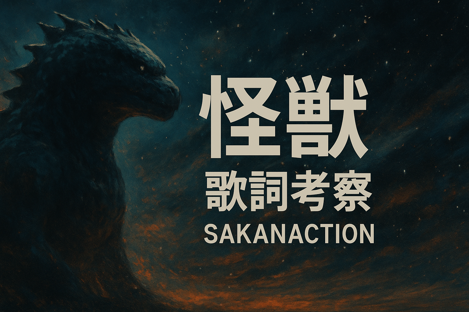 【歌詞考察】サカナクション『怪獣』